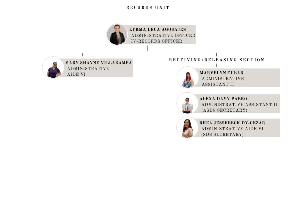 Records Unit Organizational Chart