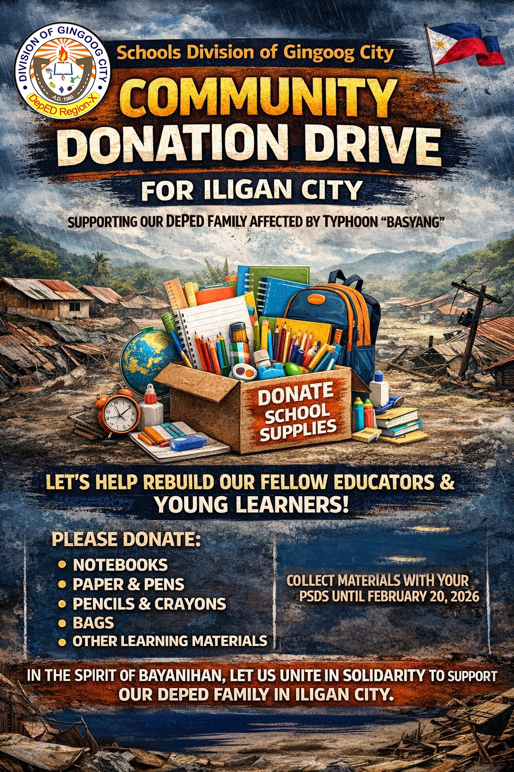 Community Donation Drive for Iligan City