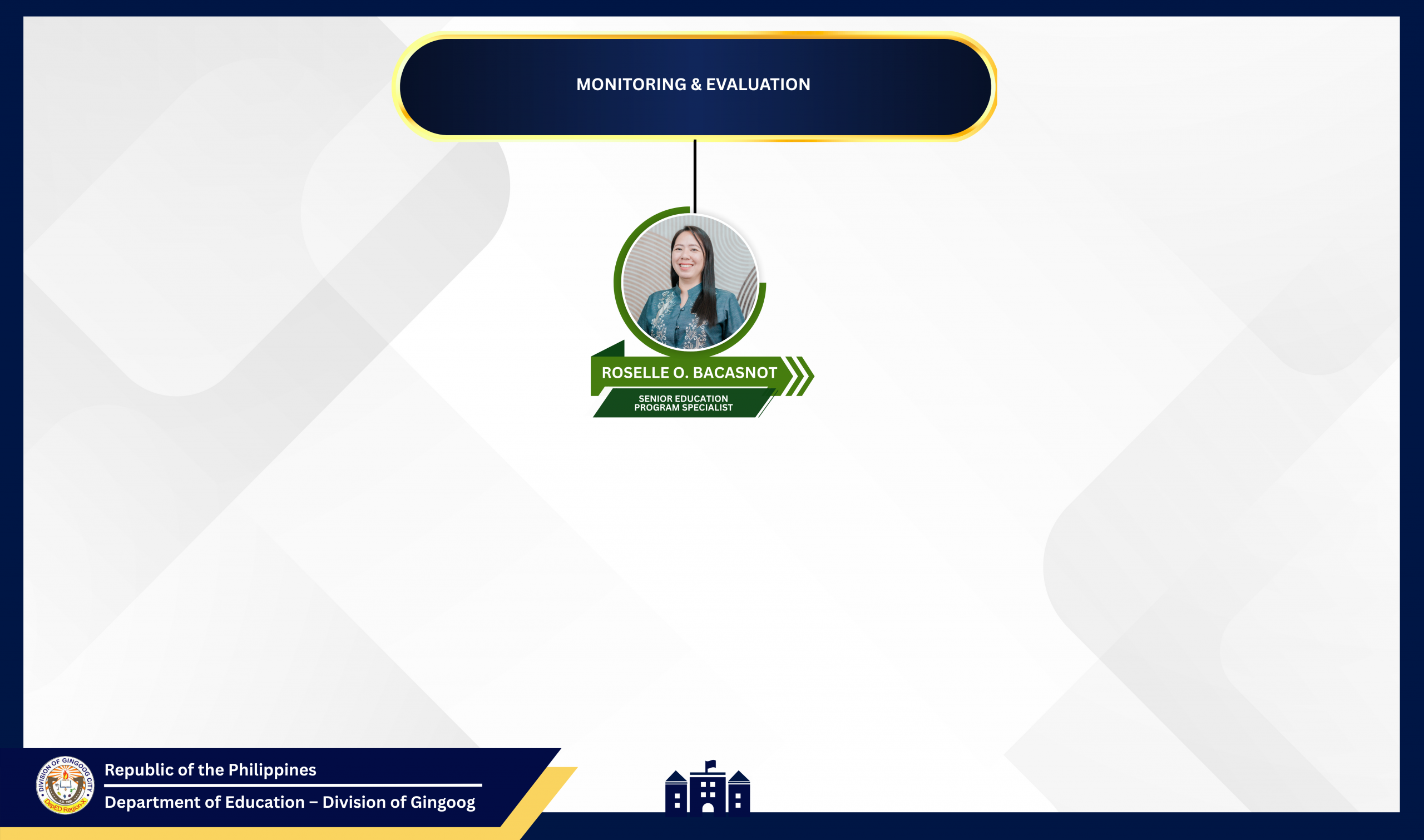 Monitoring and Evaluation Organizational Chart